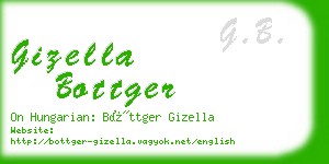 gizella bottger business card